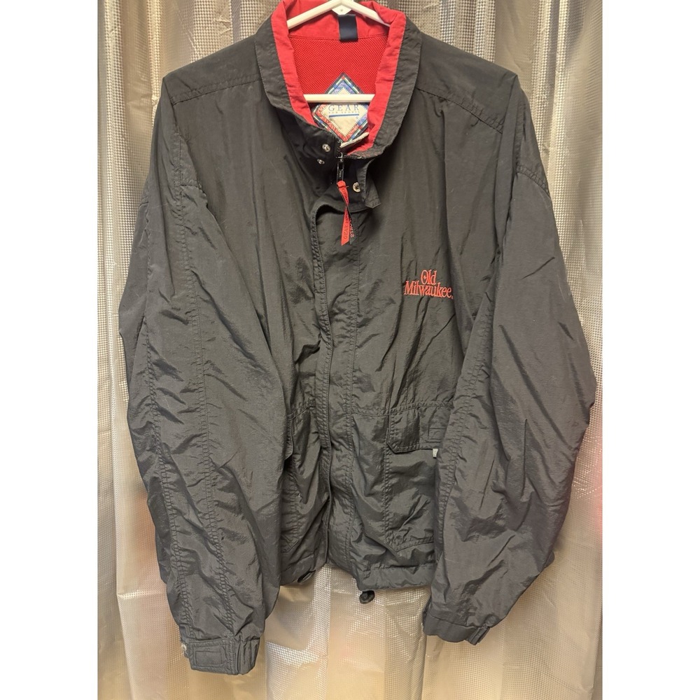 Vintage 90s Gear for Sports Old Milwaukee Nylon Wind Breaker Men's SZ XL